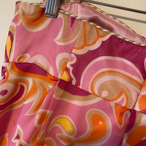 Lilly Pulitzer pink strapless dress with halter ties women size 2 - Picture 6 of 6